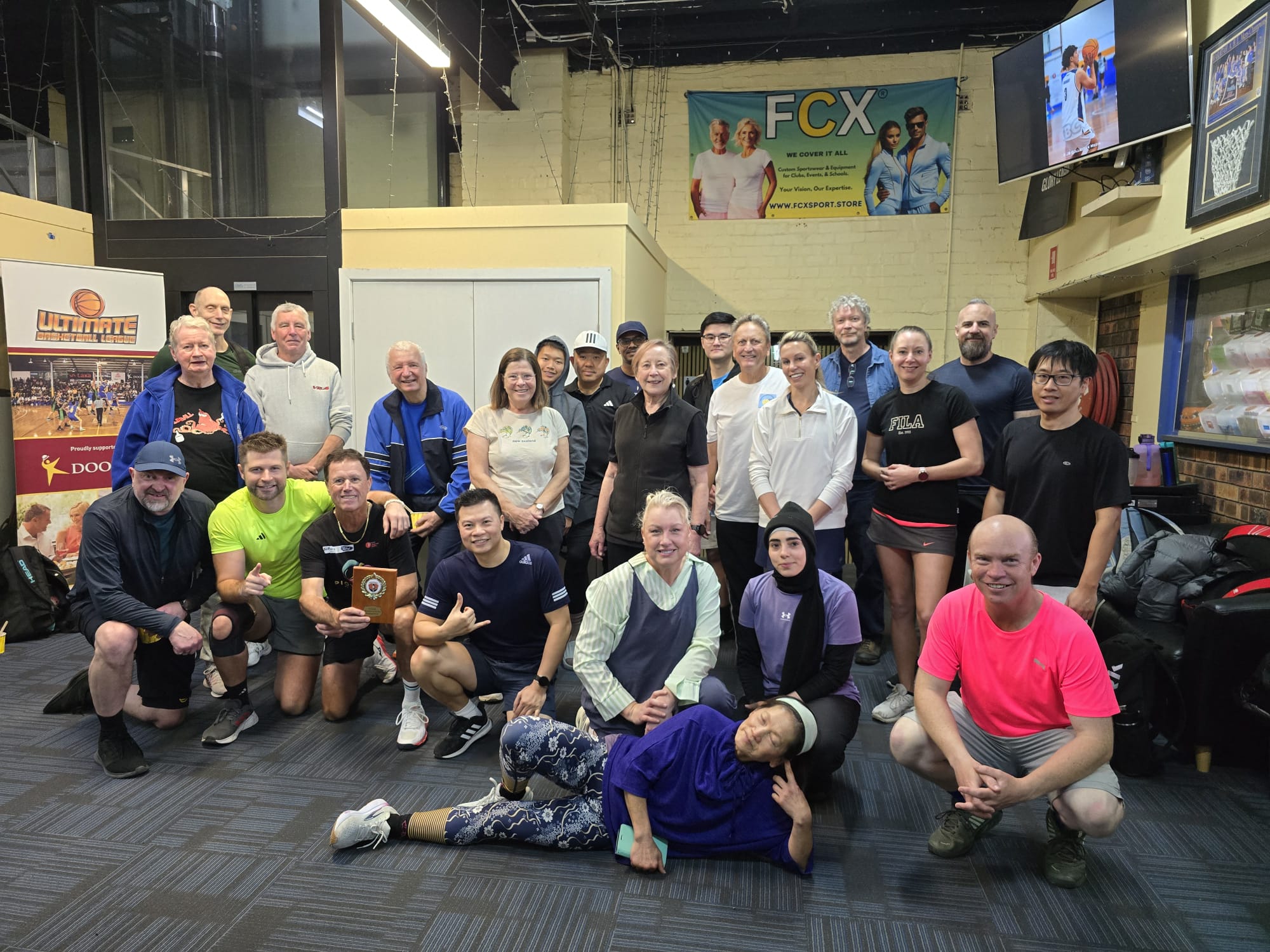 A large group of club members gathered together for the presentation night